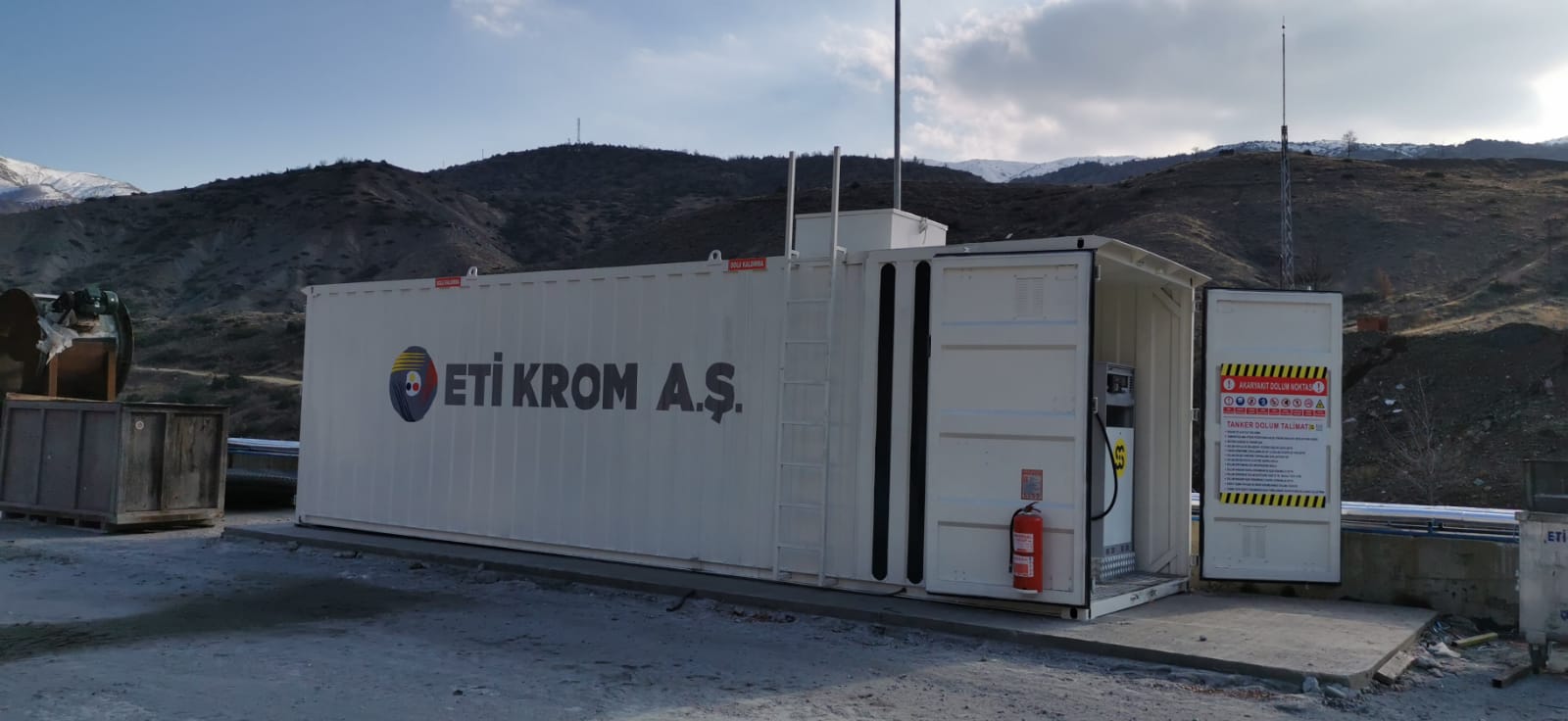 Eti Krom A.Ş. SIS SKID Mobil İstasyon teslimi ve 2 kurum içi akaryakıt